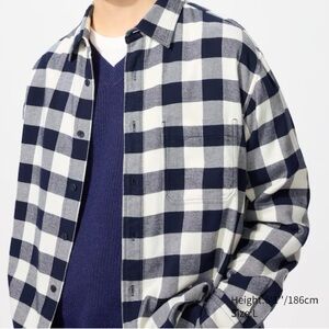 Woolrich Navy and White Checkered Flannel - Women’s